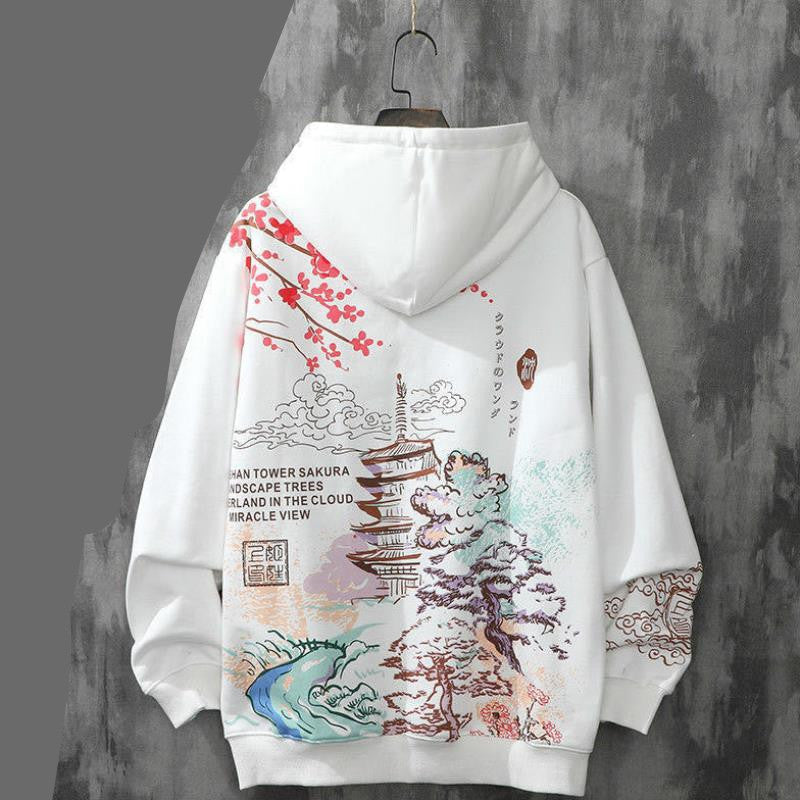 Loose Hooded Trendy Hip-Hop Student Jacket