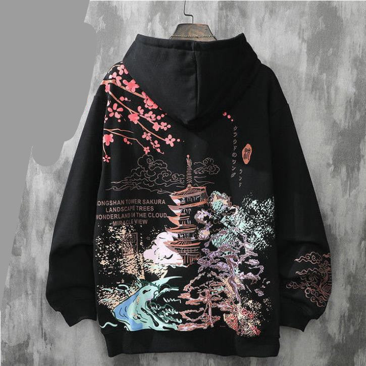 Loose Hooded Trendy Hip-Hop Student Jacket