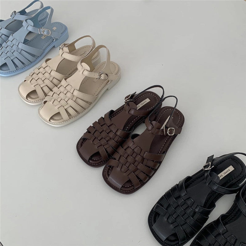 Spring And Summer New Mary Jane Thick Heel Women's Shoes Summer