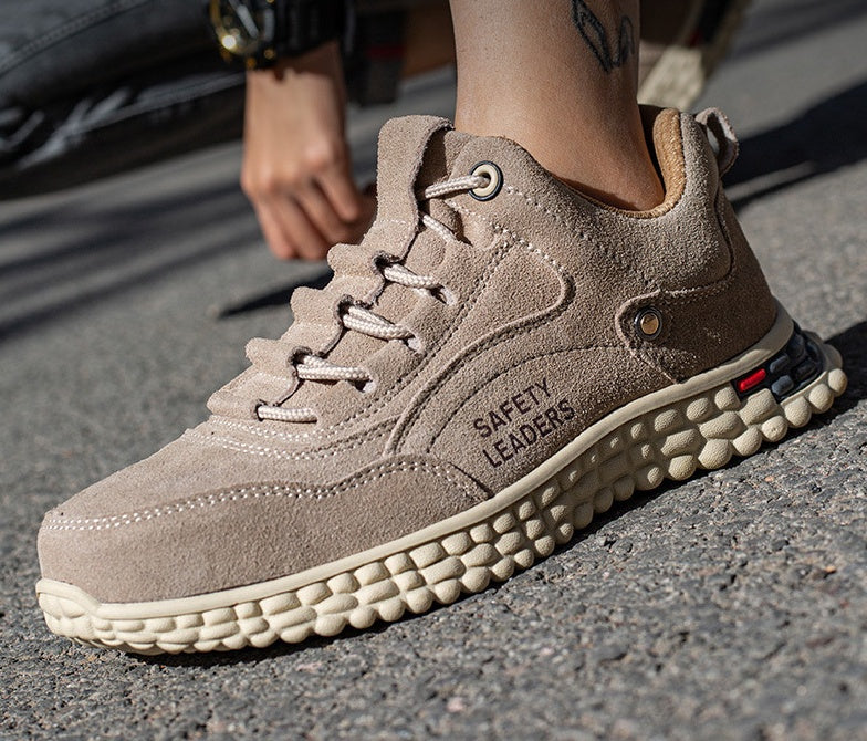 Flick, Thick-Soled, Anti-Smash, Anti-Piercing, Splash-Proof, Breathable And Non-Stuffy Work Shoes