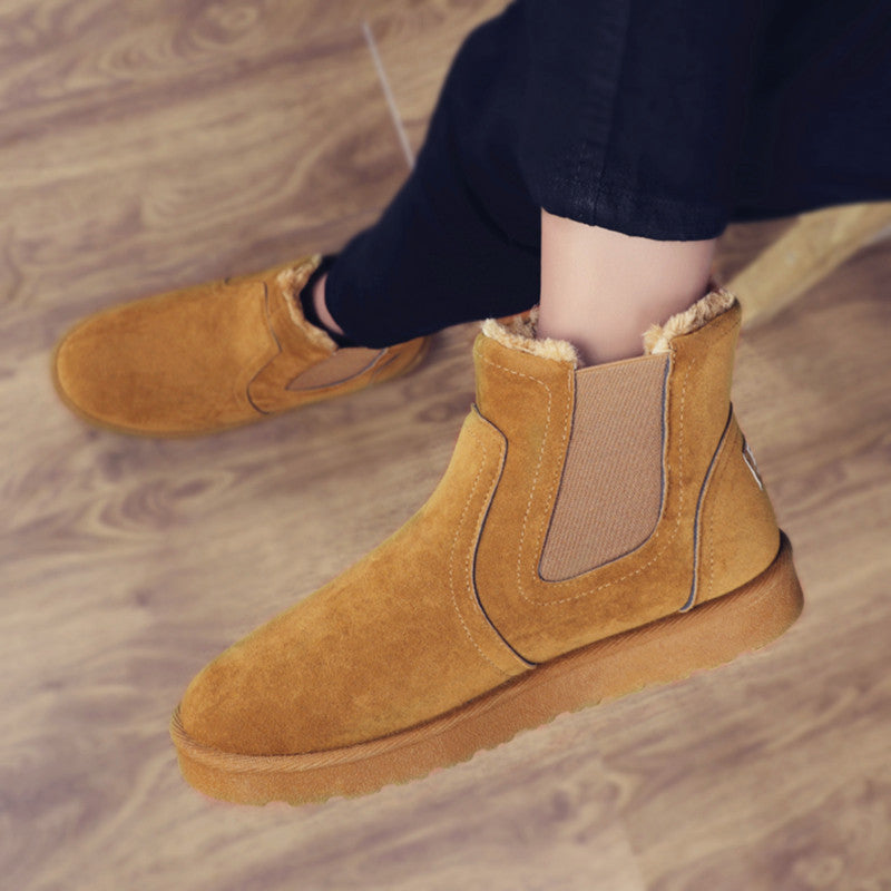 Men's Snow Boots Thickened And Velvet Warm Cotton Shoes