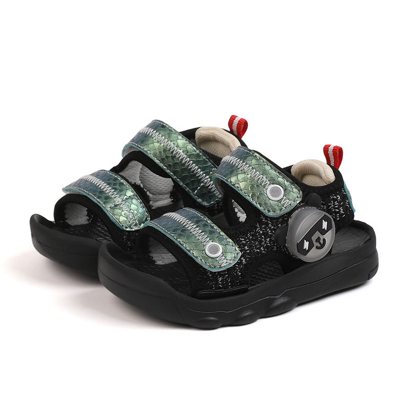 Lala Pig Summer Male Baby Functional Walking Shoes Female Baby Soft Bottom Sandals Children''S Light Shoes