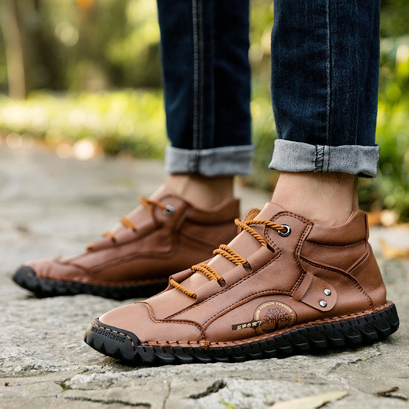 Men's New High-top Outdoor Hiking Shoes