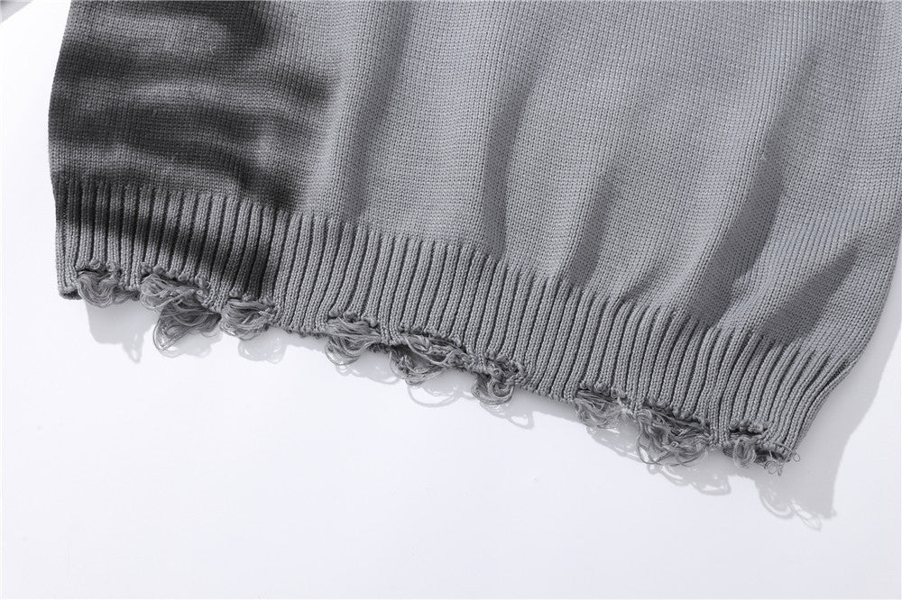 Graffiti Printed Crew Neck Sweater