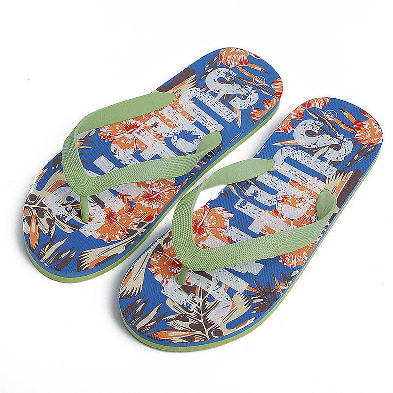 Summer New Style Beach Flip Flops Casual Men's Flip Flops Outer Wear Beach Slippers Sandals