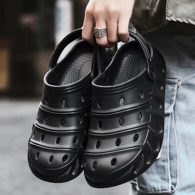 Soft Bottom Fashion Hole Shoes Couple Trend