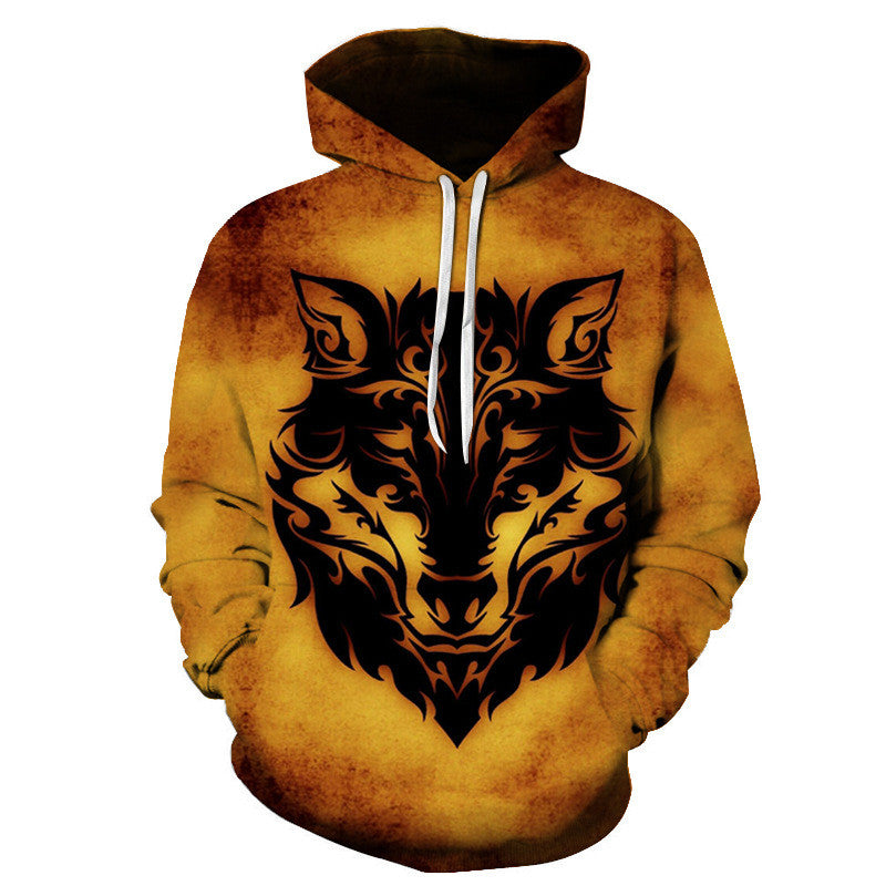 3D Digital Print Hooded Couple Sweatshirt
