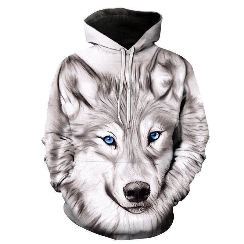 3D Digital Print Hooded Couple Sweatshirt