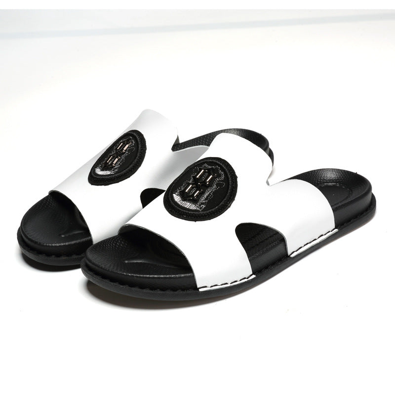 Men's Slippers Car Stitching Casual Large Size Men's Sandals