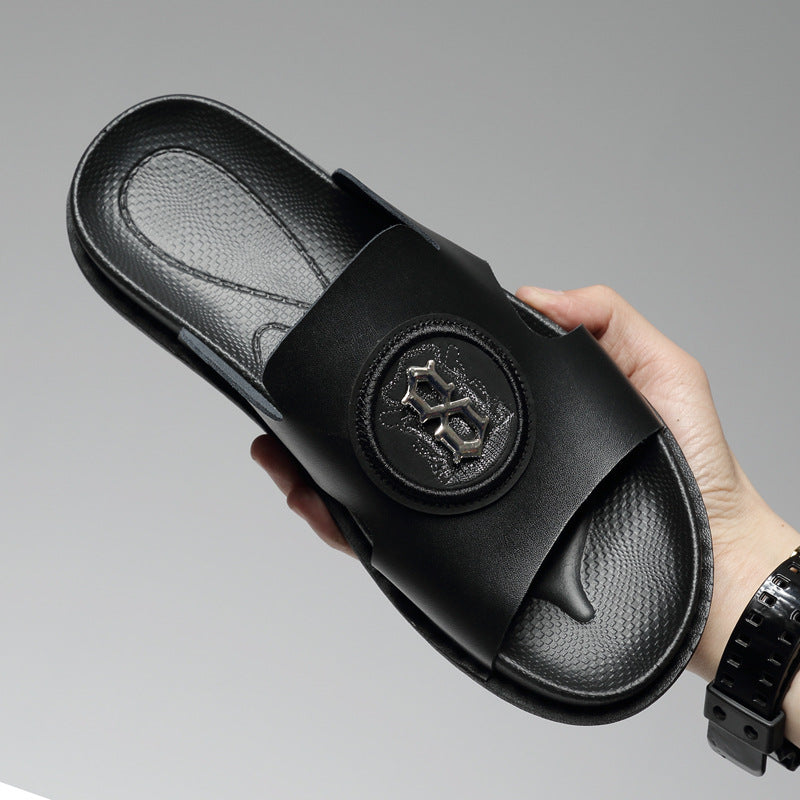 Men's Slippers Car Stitching Casual Large Size Men's Sandals