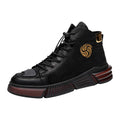 Martin Boots Men's Autumn And Winter New High-top Sneakers Plus Velvet Warm Cotton Shoes