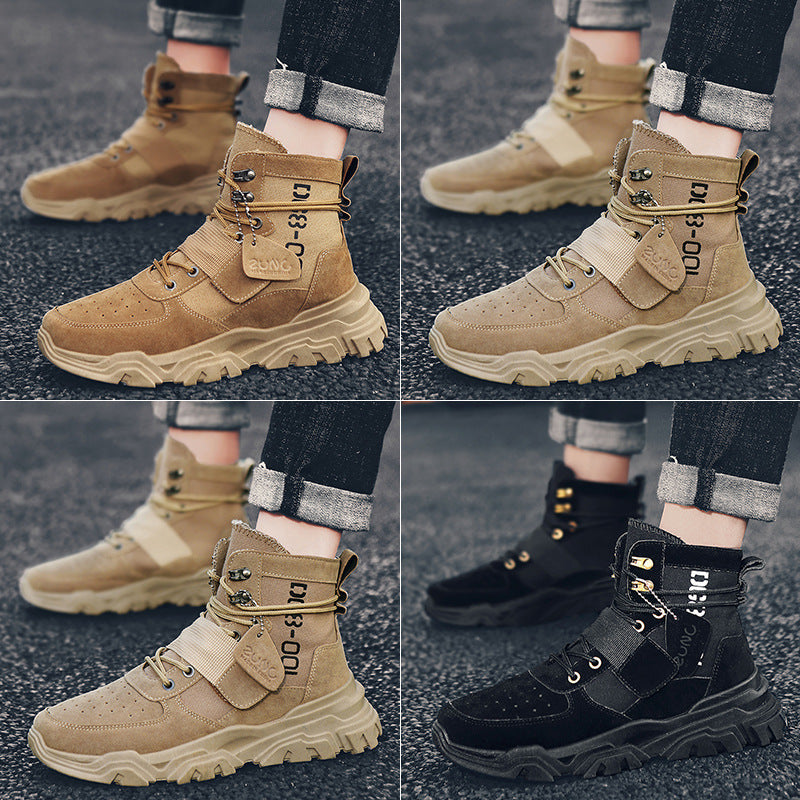 High-Top Tooling Men's Boots British Wind Turbine Short Boots