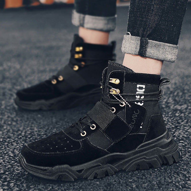 High-Top Tooling Men's Boots British Wind Turbine Short Boots