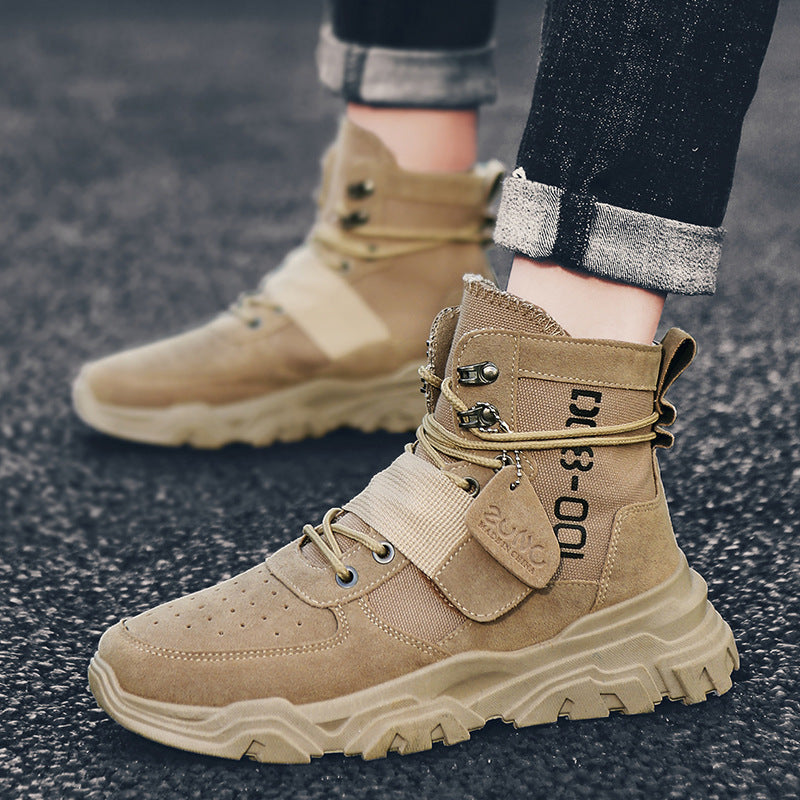 High-Top Tooling Men's Boots British Wind Turbine Short Boots