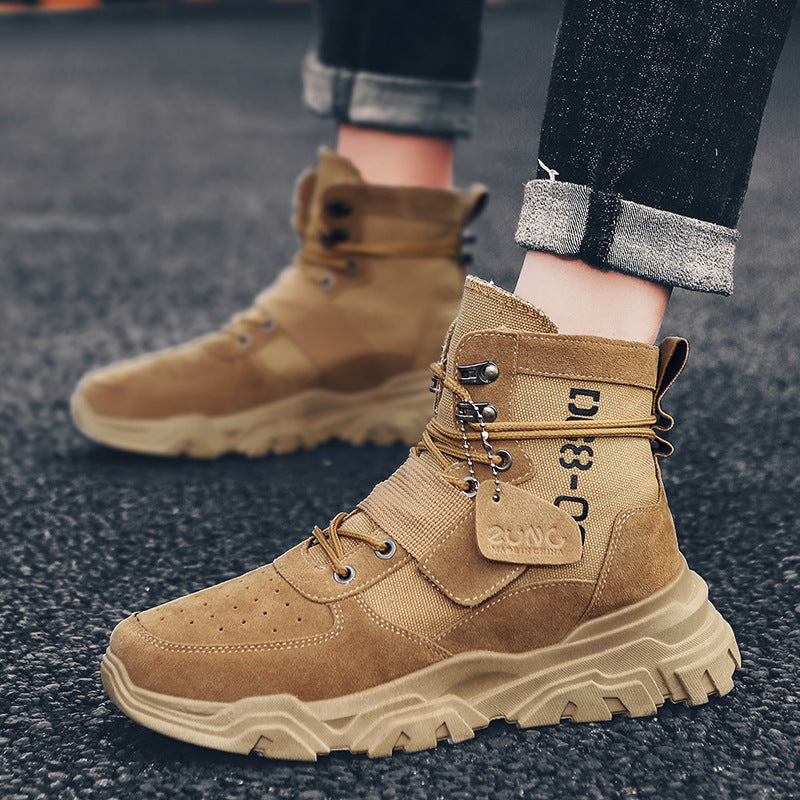 High-Top Tooling Men's Boots British Wind Turbine Short Boots