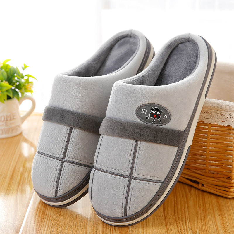 Extra-large Cotton Slippers Men's Winter New Style