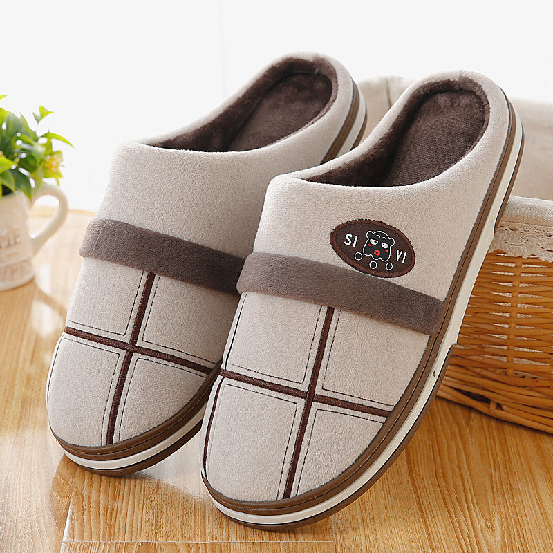 Extra-large Cotton Slippers Men's Winter New Style