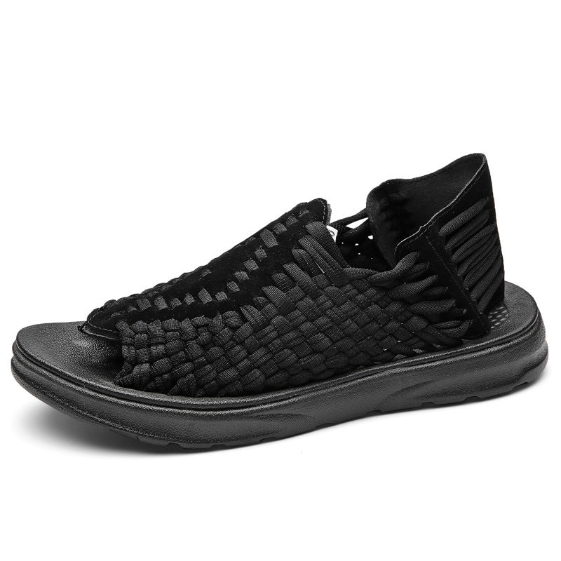 Men's Casual Set Foot Woven Sandals