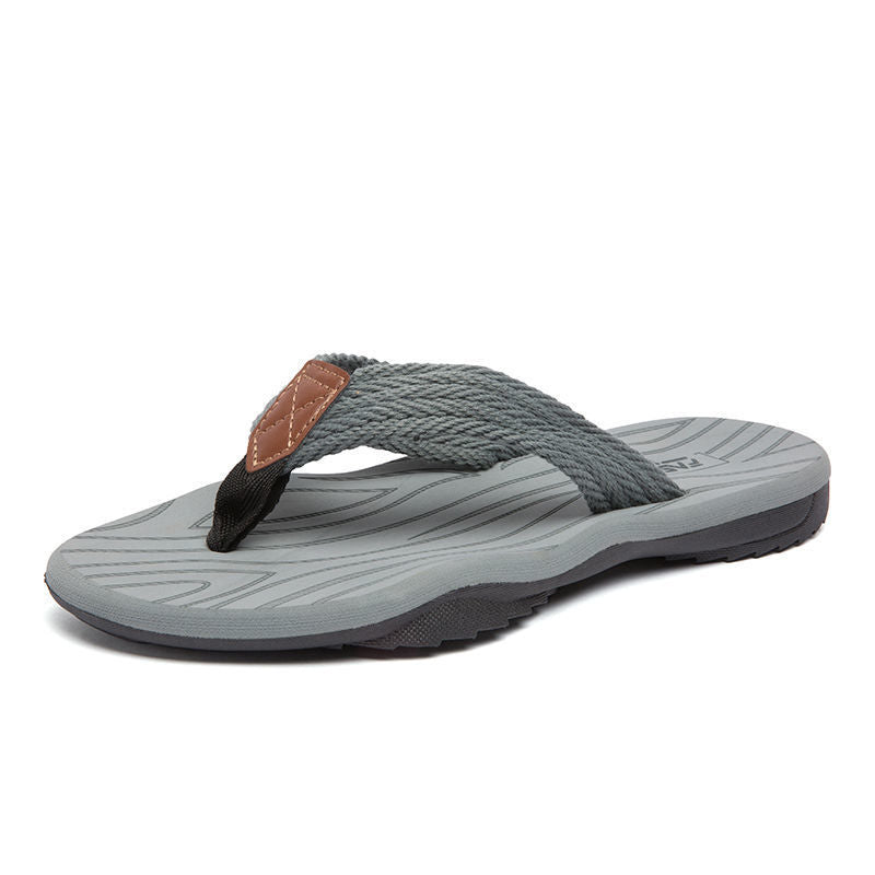 Men's Fashion Non-Slip Deodorant Beach Slippers Men's Personalized Flip Sandals