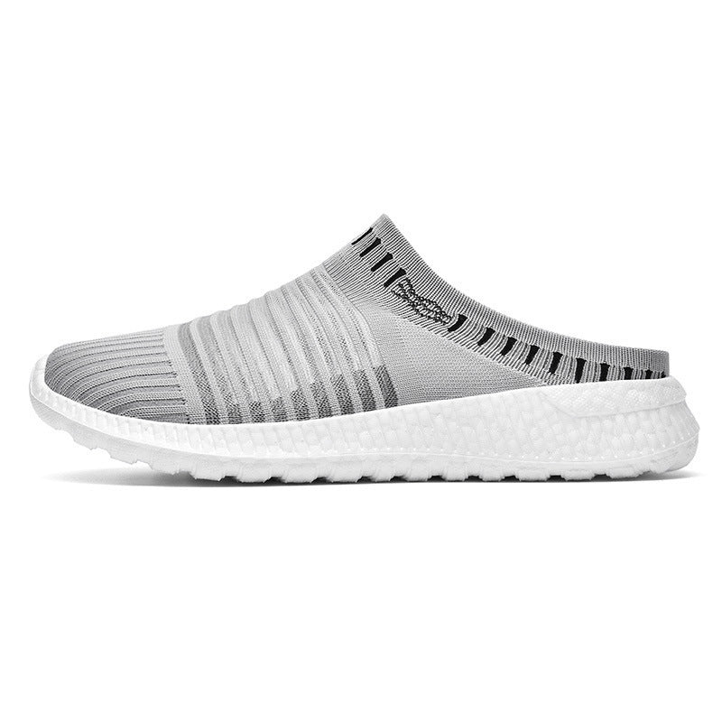 Men's Sandals Mesh Breathable Semi Slippers