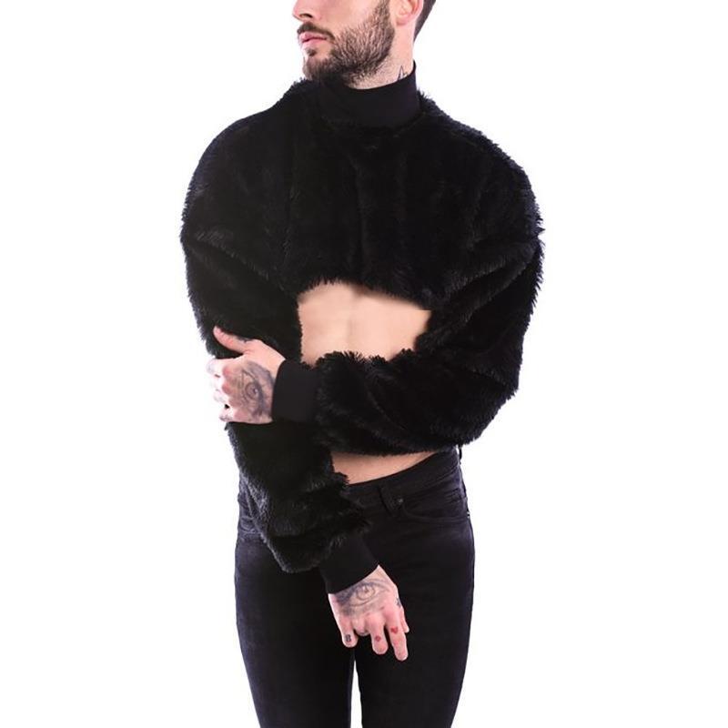 Cross-border  High-neck Furry Threaded Collar sweater