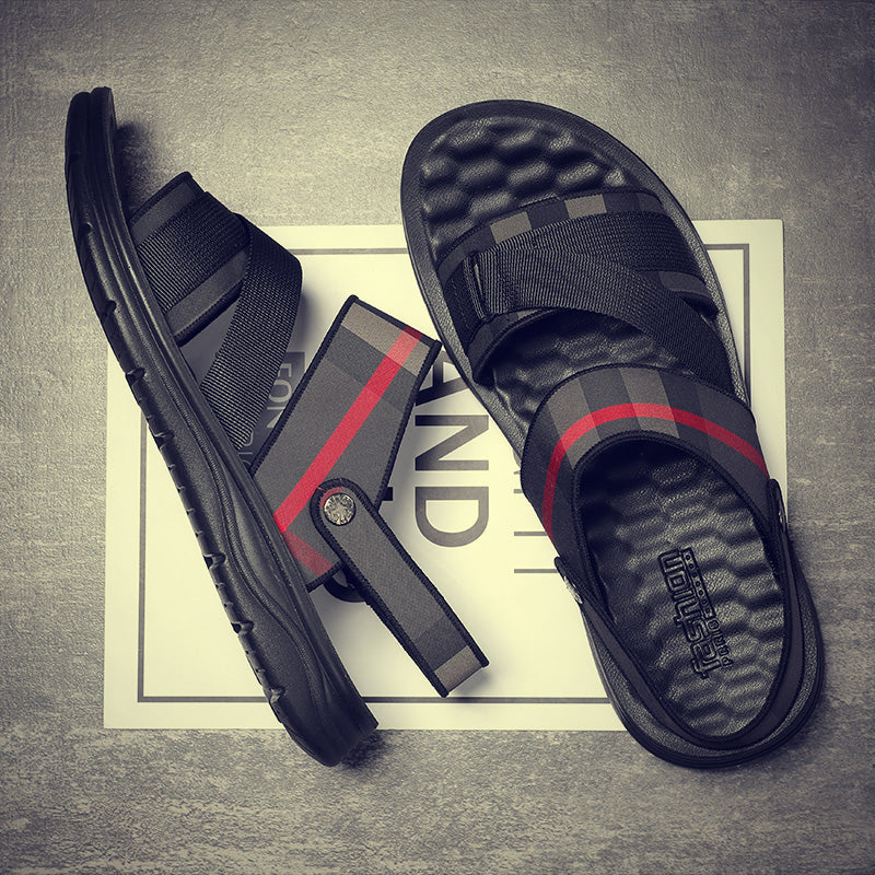 Men's Sandals Summer Soft-Soled Non-Slip Beach Shoes New Men's Shoes Casual Trend Outer Wear Sandals And Slippers Summer
