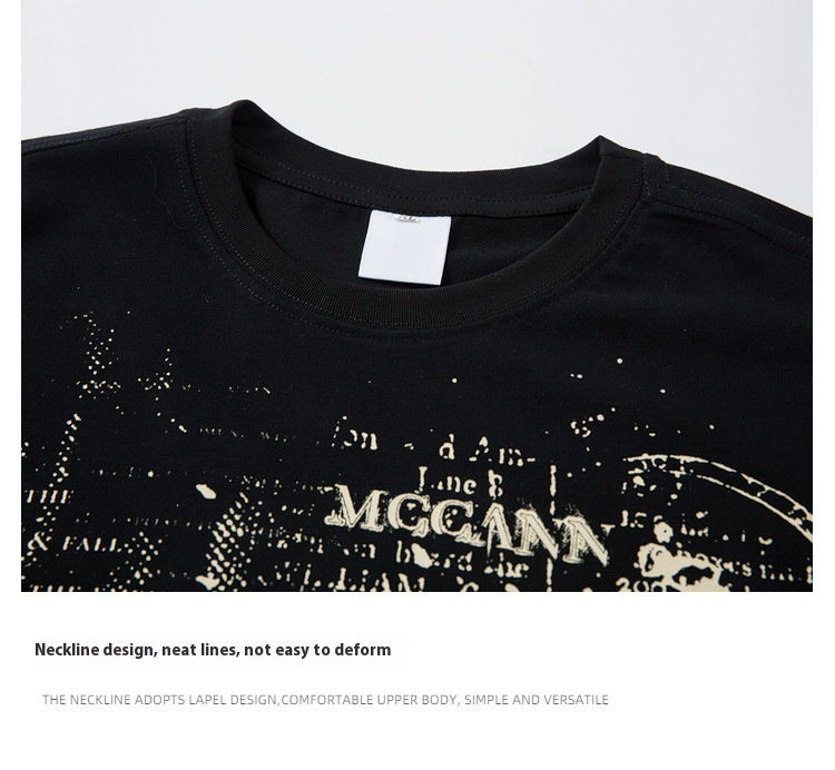 Men's And Women's Letter Printing Casual Couple's Tops