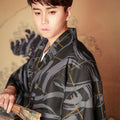 Japanese Style No Ironing Samurai Kimono Set