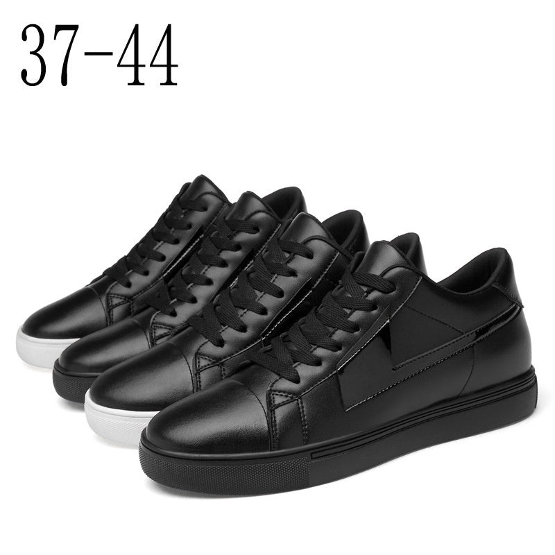 New Skateboard Cowhide Korean Style Height Increasing Insole Men's Shoes