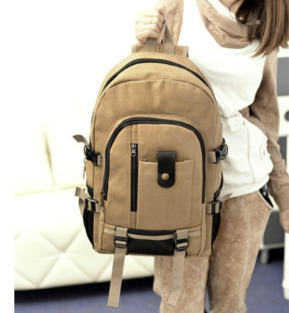 Men's Canvas Backpack Student Bags