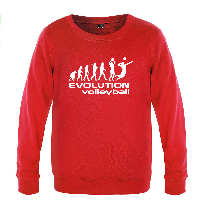 Creative men's round neck casual sweater