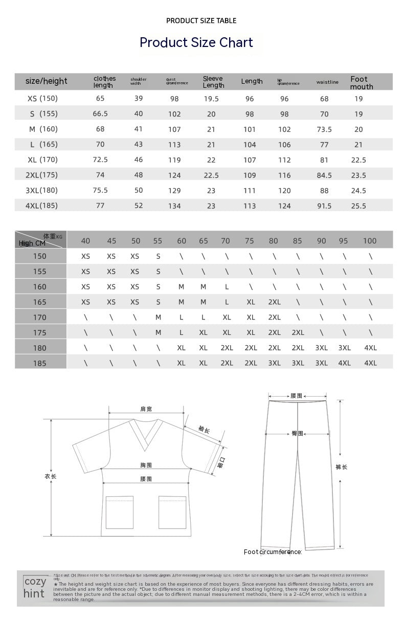 Surgical Gown Disposable Protective Pet Hospital Clothing Nurse Uniform Polyester Cotton