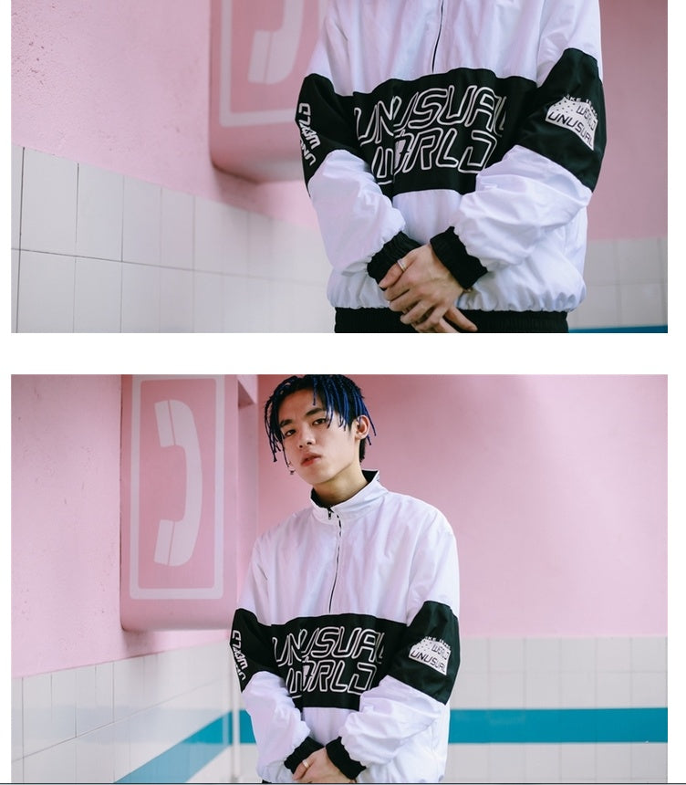 Europe and the United States baseball uniform Harajuku Hong Kong spring thin coat men and women