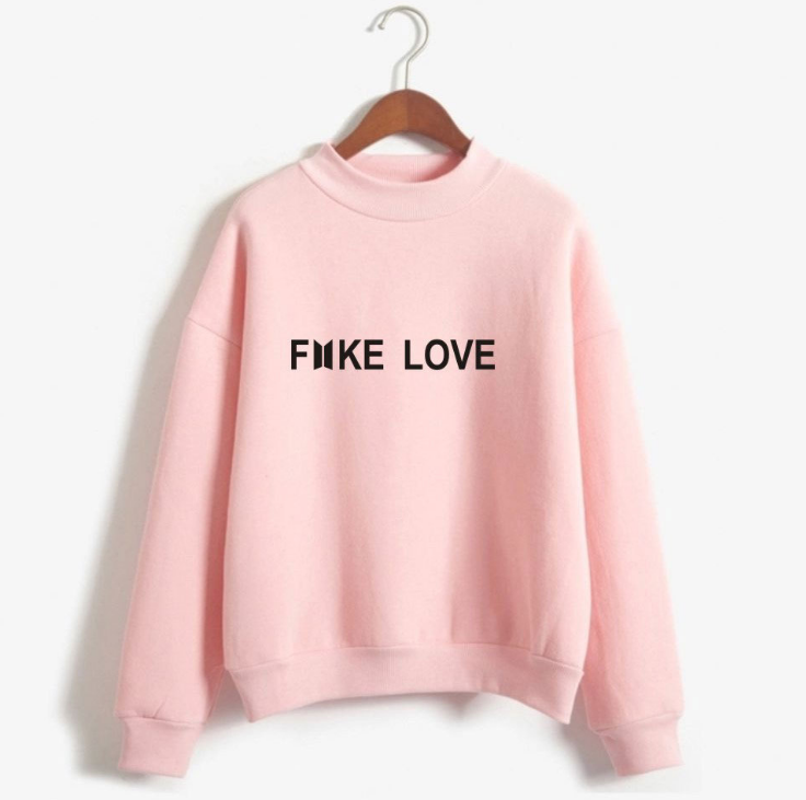 Fake Love high collar sweater