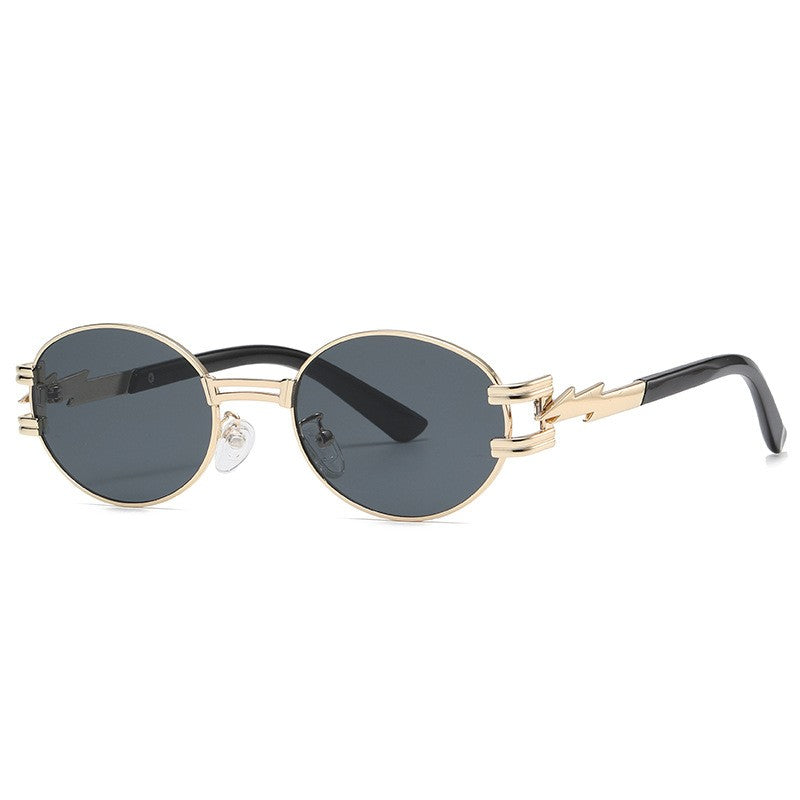 Round Frame Trendy Sun Protection Sunglasses
