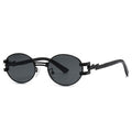 Round Frame Trendy Sun Protection Sunglasses