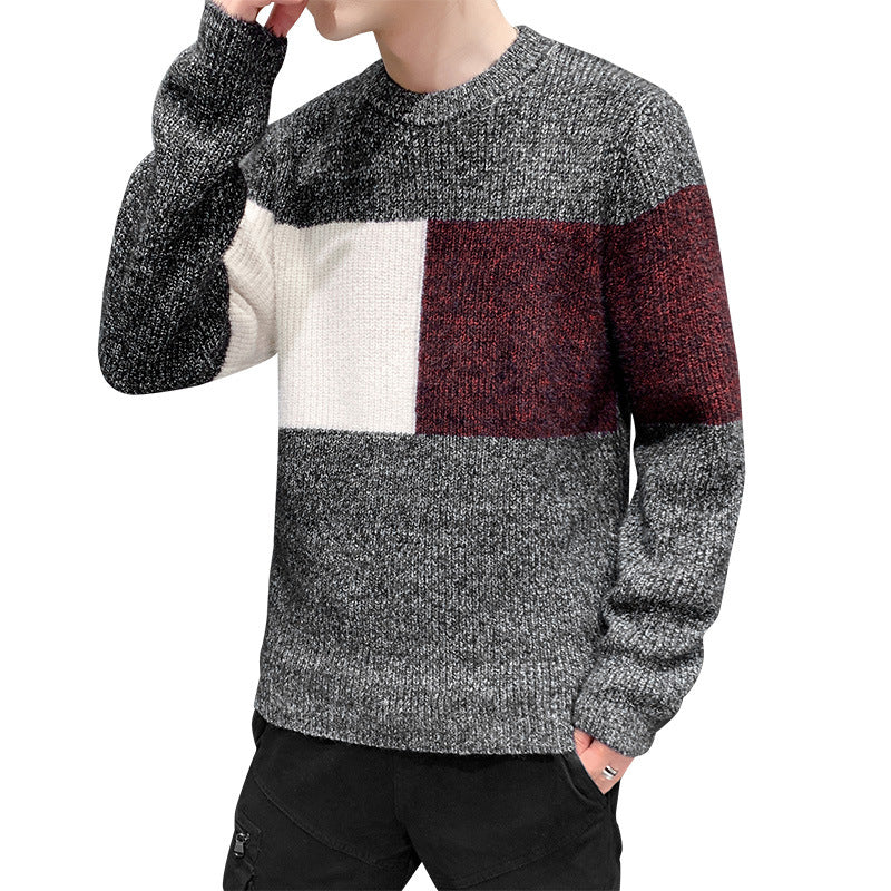 Long sleeve round neck casual sweater