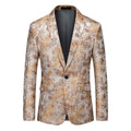 Men's African National Style Simple Printed Suit Jacket