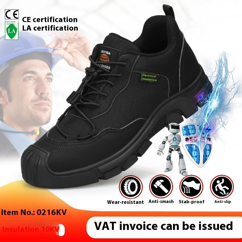 Steel Toe Shoes With Soft Soles Anti-smash And Anti-puncture