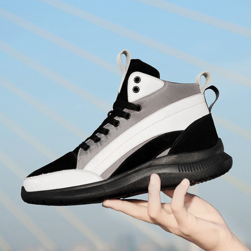 Height Increasing 6 Autumn And Winter Invisible Height Increasing Insole 8CM Men's Shoes