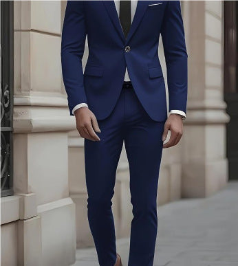 Two-piece Suit Business Professional Formal Wear Korean Slim Fit