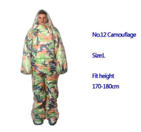 Human sleeping bag humanoid sleeping bag can walk mummy sleeping bag wild warm sleeping bag hospital accompanying sleeping bag to keep warm