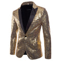 Men's Banquet Stage Costume Bar Sequin Suit Jacket