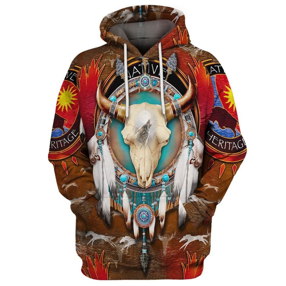 Digital Printed Long-sleeved Hoodie Sweatshirt