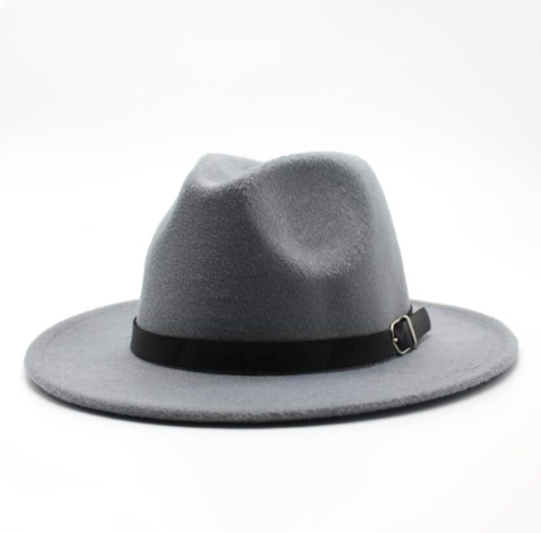 Wool jazz hat men's and women's couple flat hat