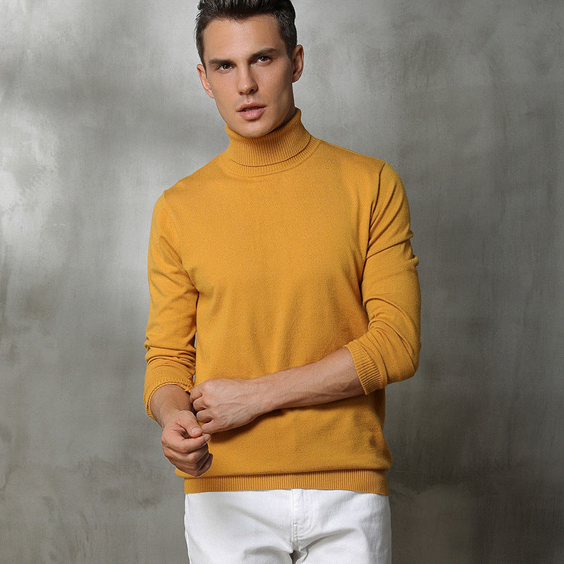 Turtleneck Sweater Men's Slim Trend Student Wear