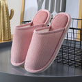 Household Stripes Home Indoor Non Slip Cotton Slippers