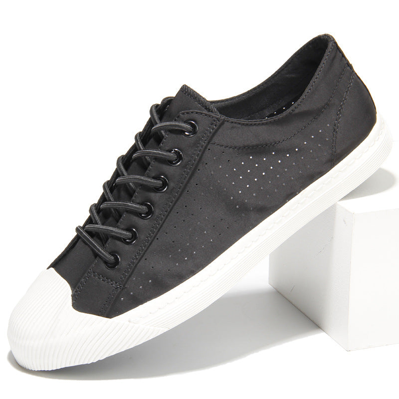 Summer New Men's Slip-on Breathable Canvas Shoes Soft Comfortable Low-top Board Shoes