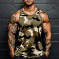 Fashion Camouflage Print Loose Short Sleeve Men