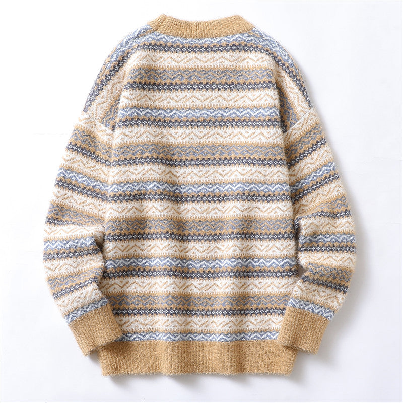 Autumn And Winter Mink Velvet Sweater Men's Knit Sweater